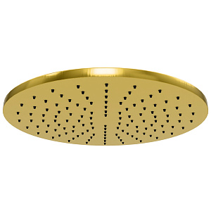 Remer Верхний душ 30 см, 1 вид струи, без кронштейна, цвет: ottone spazzolato PVD 359MM30HSX