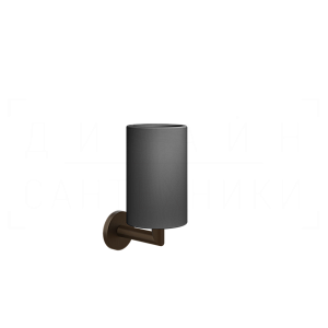 Gessi Ventaglio Стакан подвесной, керамический Neolite, цвет: black/dark bronze 63608#845