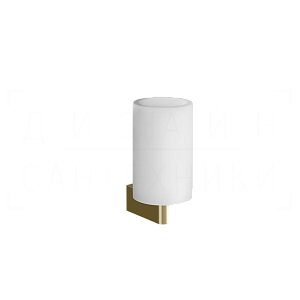 Gessi Origini Стакан подвесной, керамический Neolite, цвет: white/brass PVD 66407#710