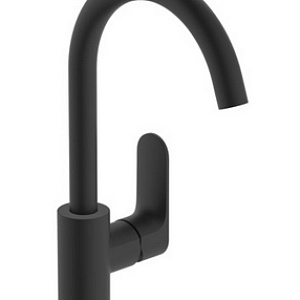 Hansgrohe Rebris S Смеситель для раковины 210 с поворотным изливом, цвет: матовый черный 72536670