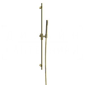 Gessi Inverso Душевой гарнитур: ручной душ, штанга, держатель, шланг 150 см, цвет: brass PVD 63584#710