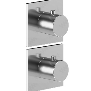 Almar Modular Square Термостат для душа, внешняя часть на 2 потребителя, цвет: chrome E180182.CR