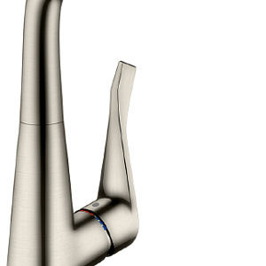 Hansgrohe Metris Смеситель для кухонной мойки, цвет: нержавеющая сталь 14822800