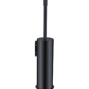Boheme Uno Ершик для унитаза подвесной с латунной колбой, цвет: shine gun metall 10984-SGM