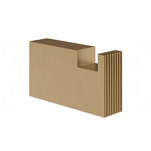 Gessi Inverso/Rettangolo Крючок для полотенец одинарный, подвесной, цвет: deep bronze brushed PVD 73521#791