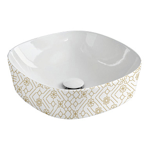 ArtCeram Ghost Раковина чаша 42x42x12,5h см, без перелива, цвет: glossy white GHL001 01 90