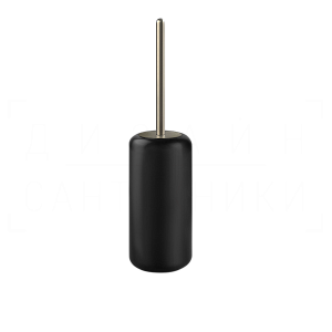 Gessi Goccia Ершик для унитаза напольный, колба Gres, цвет: black/finox brushed nickel 38044#149