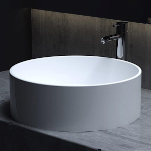 Salini Armonia 02 S-Stone Раковина накладная 45х45х15h, цвет белый матовый 130112SM