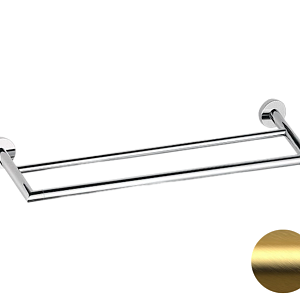 Remer Guest Полотенцедержатель двойной 64 см, подвесной, латунь, цвет: oro spazzolato GS33BG