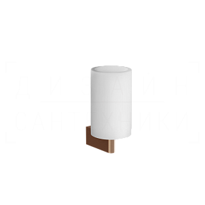 Gessi Origini Стакан подвесной, керамический Neolite, цвет: white/copper brushed PVD 66407#708