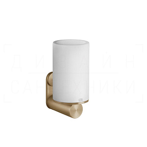Gessi 316 Стакан подвесной, керамический Neolite, цвет: white/warm bronze brushed PVD 54707#726