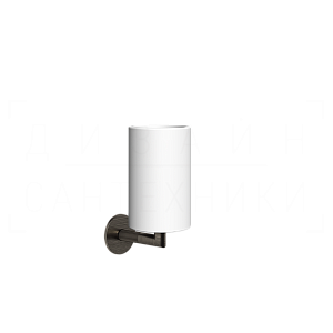 Gessi Ingranaggio Стакан подвесной, керамический Neolite, цвет: white/aged bronze 63807#187