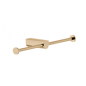 Gessi Rilievo Двойной держатель туалетной бумаги открытый, подвесной, цвет: warm bronze PVD 59415#735