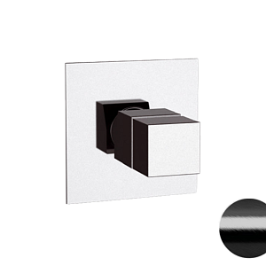 Remer Q-Elegance Термостат для душа встраиваемый, 1 потребитель, цвет: cromo nero spazzolato QT30CFP