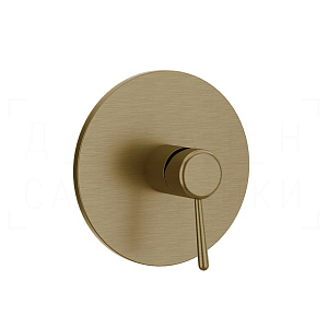 Gessi Goccia Смеситель для душа встраив., на 1 потреб., внешняя часть, цвет: deep bronze brushed PVD 44676#791