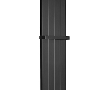 Boheme Flat Полотенцесушитель электрический 25x150h см, подключение скрытое, цвет: black 725-B