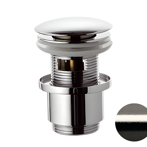 Remer Донный клапан click-clack с переливом, цвет: nichel spazzolato 905CC2114NP