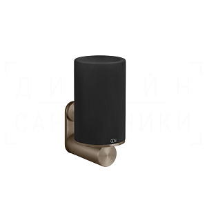 Gessi 316 Стакан подвесной, керамический Neolite, цвет: black/coffee bronze brushed PVD 54708#761