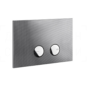 Gessi Inverso Diamantato Кнопка смыва для инсталляции Geberit, 2 режима, латунь, цвет: chrome 54681#031