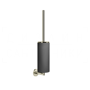 Gessi Ventaglio Ершик для унитаза подвесной, с кермической колбой Neolite, цвет: black/nickel PVD 63620#720