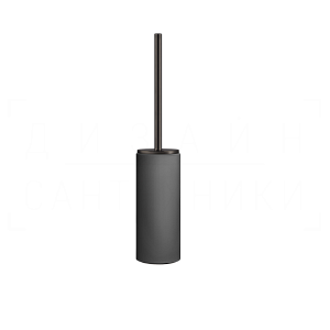 Gessi Ingranaggio Ершик для унитаза напольный, колба Neolite, цвет: black/black metal brushed PVD 63744#707