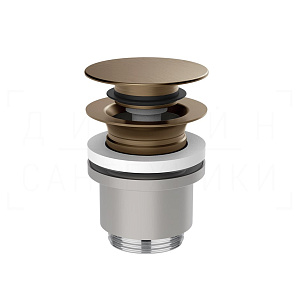 Gessi Донный клапан без перелива “Stop&Go”, цвет: coffee bronze brushed PVD 01431#761