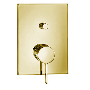Almar Core Square Смеситель для душа, внешняя часть на 2 потребителя, цвет: polished gold E186542.GO