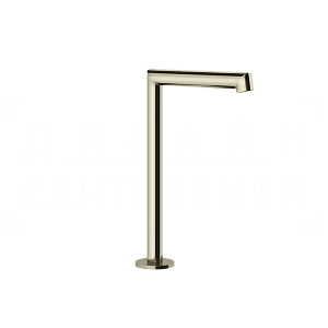 Gessi Anello Излив высокий отдельностоящий для раковины 16 см, цвет: nickel PVD 63323#720