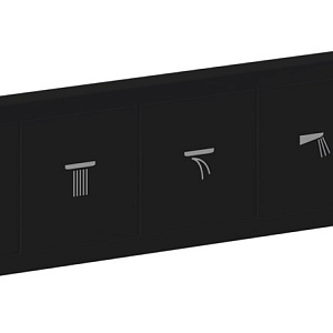 Hansgrohe RainSelect Термостат для душа встраиваемый на 5 потр, внешняя часть, цвет: матовый черный 15384670