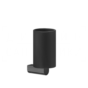 Gessi Rilievo Стакан подвесной, керамический Neolite, цвет: black/black metal PVD 59508#706