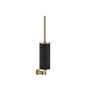 Gessi Inciso Ершик для унитаза подвесной, колба Neolite, цвет: black/brushed brass PVD 58520#727