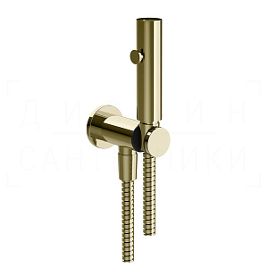 Gessi Total Look Гигиенический душ без смесителя, предохр. клапан, шланг 125 см, цвет: brass PVD 45123#710