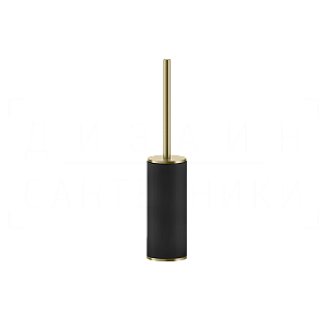 Gessi Inciso Ершик для унитаза напольный, колба Neolite, цвет: black/brushed brass PVD 58544#727
