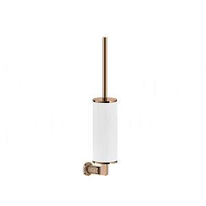 Gessi Inciso Ершик для унитаза подвесной, с кермической колбой Neolite, цвет: white/copper PVD 58519#030