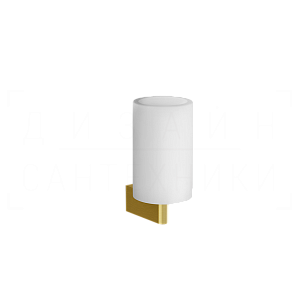 Gessi Origini Стакан подвесной, керамический Neolite, цвет: white/gold brushed 66407#716