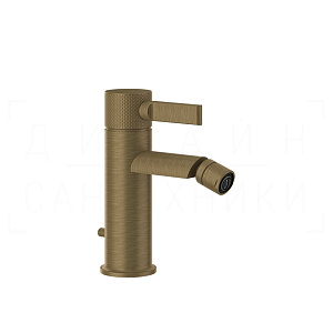 Gessi Inciso Смеситель для биде с донным клапаном, излив 10,8 см, цвет: antique brass 58007#713