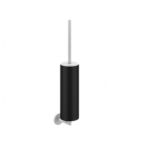 Gessi Ventaglio Ершик для унитаза подвесной, с кермической колбой Neolite, цвет: black/matte white 63620#279
