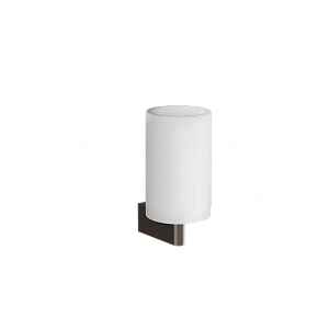Gessi Origini Стакан подвесной, керамический Neolite, цвет: white/black metal brushed PVD 66407#707