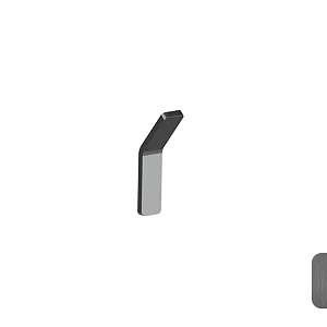 Almar Accessories Крючок для ванной, одинарный, цвет: brushed gun metal E310001.GM