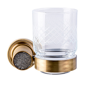 Boheme Royal Cristal Стакан подвесной, стеклянный полупрозрачный, цвет: bronze 10924-BR