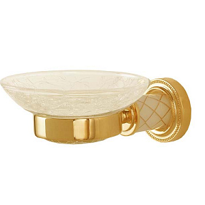 Boheme Murano Мыльница со стеклянной чашей, подвесная, цвет: gold 10903-W-G