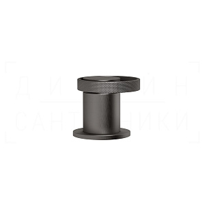 Gessi Anello Смеситель для раковины, без излива и донного клапана, цвет: black metal brushed PVD 63400#707