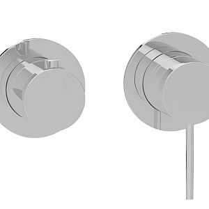 Almar Modular Round Смеситель для душа, внешняя часть на 2 потреб., цвет: brushed stainless steel E180141.316