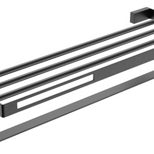 Boheme Q Полка для полотенец 60x23 см, подвесная, цвет: gun metall 10947-GM