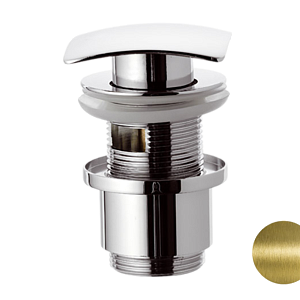 Remer Донный клапан click-clack с переливом, цвет: vecchio ottone 905SCC2114VO