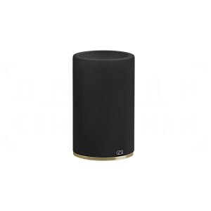Gessi 316 Стакан настольный, керамический Neolite, цвет: black/brushed brass PVD 54732#727