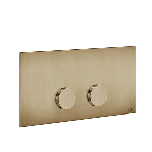 Gessi Ingranaggio Кнопка смыва для инсталляции Viega, 2 реж., латунь, цвет: warm bronze brushed PVD 54645#726