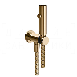 Gessi Total Look Гигиенический душ без смесит., предохр. клапан, шланг 125 см, цвет: warm bronze PVD 45123#735