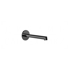 Gessi Ingranaggio Излив настенный 16,4 см, фиксированный, цвет: black metal PVD 63403#706