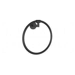 Gessi Anello Полотенцедержатель кольцевой d22,2 см, подвесной, цвет: matte black 63809#299